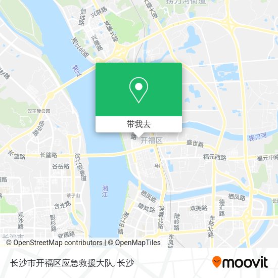 长沙市开福区应急救援大队地图