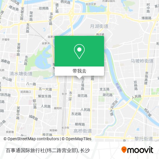 百事通国际旅行社(纬二路营业部)地图