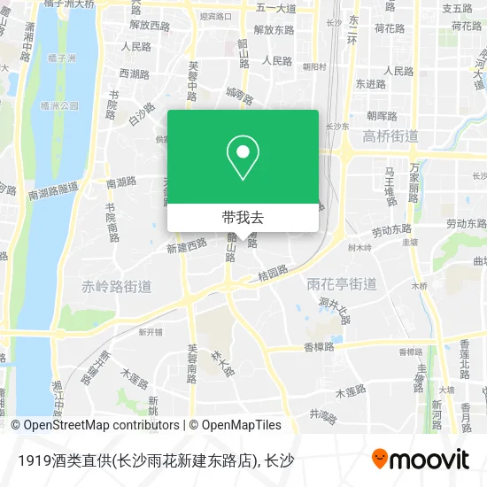 1919酒类直供(长沙雨花新建东路店)地图