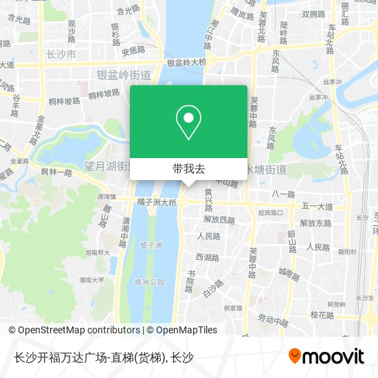 长沙开福万达广场-直梯(货梯)地图