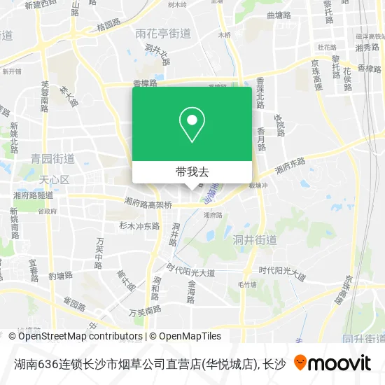 湖南636连锁长沙市烟草公司直营店(华悦城店)地图