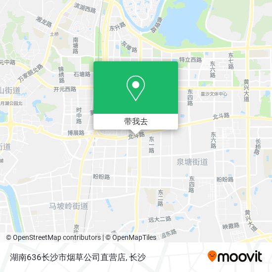 湖南636长沙市烟草公司直营店地图
