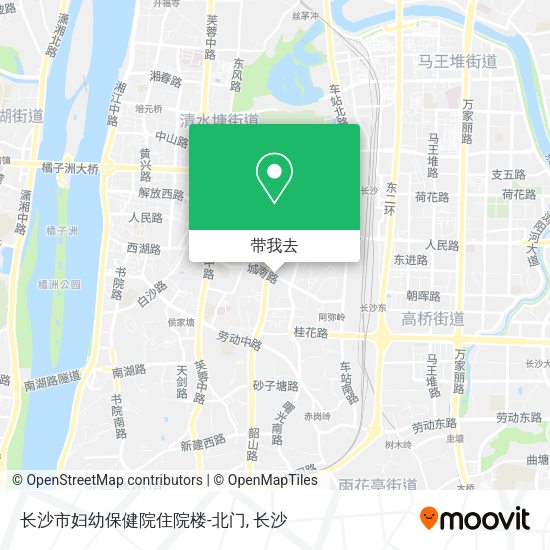 长沙市妇幼保健院住院楼-北门地图