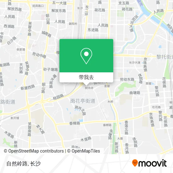 自然岭路地图