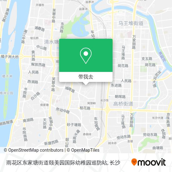 雨花区东家塘街道颐美园国际幼稚园巡防站地图