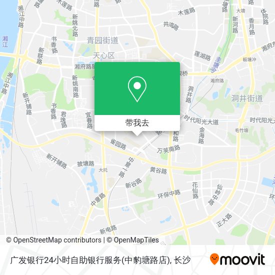 广发银行24小时自助银行服务(中豹塘路店)地图