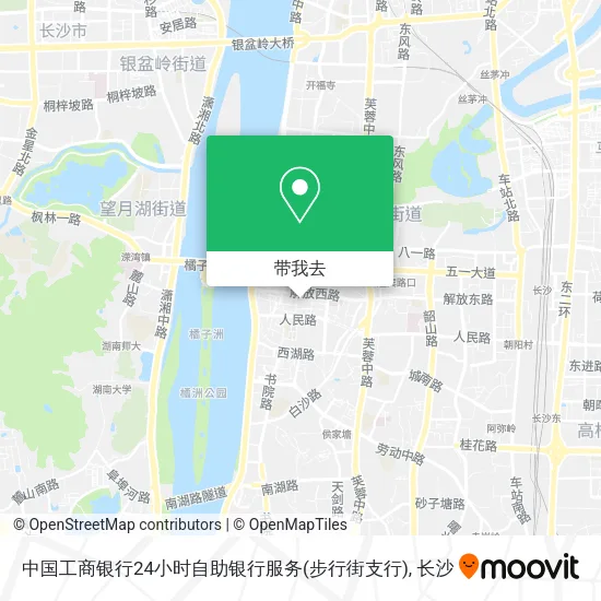 中国工商银行24小时自助银行服务(步行街支行)地图