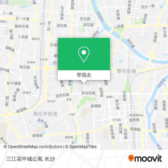 三江花中城公寓地图