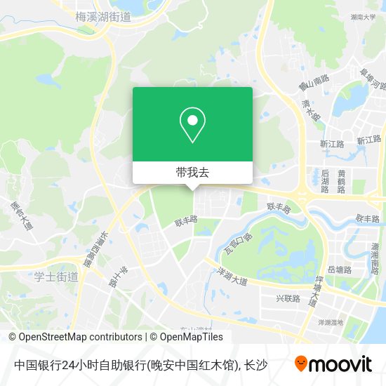 中国银行24小时自助银行(晚安中国红木馆)地图