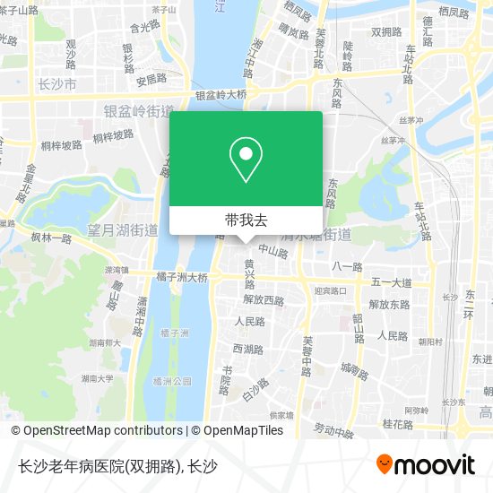 长沙老年病医院(双拥路)地图