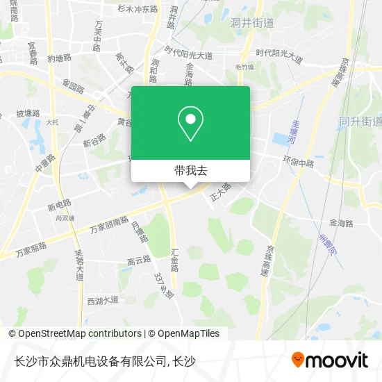 长沙市众鼎机电设备有限公司地图