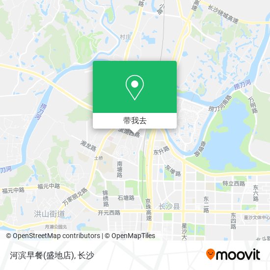 河滨早餐(盛地店)地图