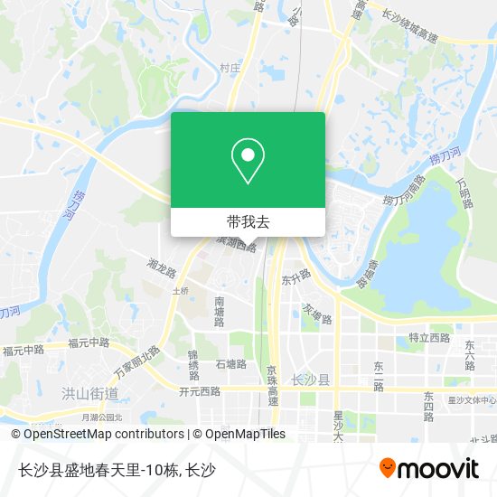 长沙县盛地春天里-10栋地图