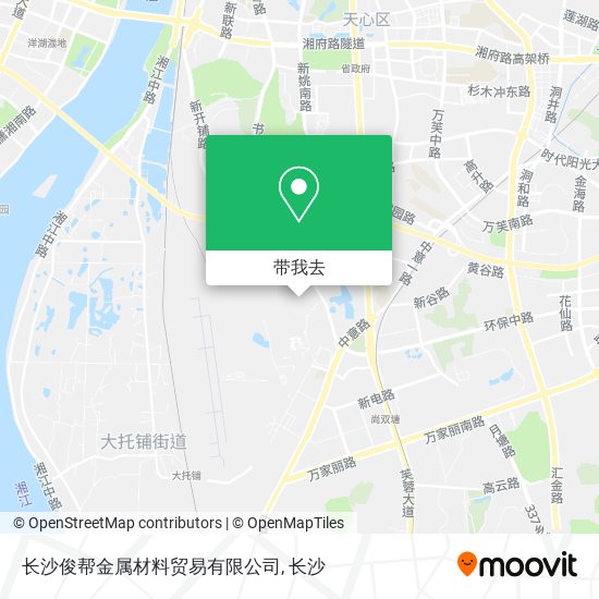 长沙俊帮金属材料贸易有限公司地图