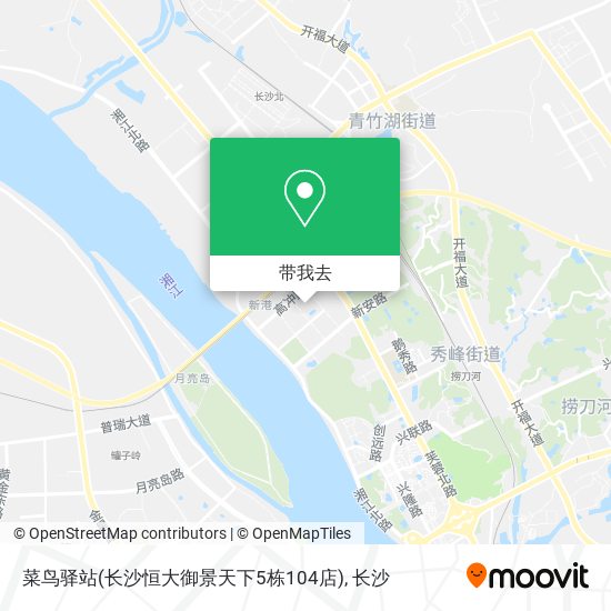 菜鸟驿站(长沙恒大御景天下5栋104店)地图