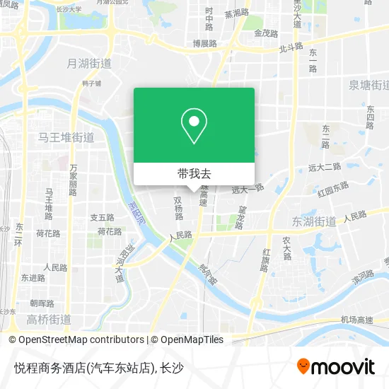 悦程商务酒店(汽车东站店)地图