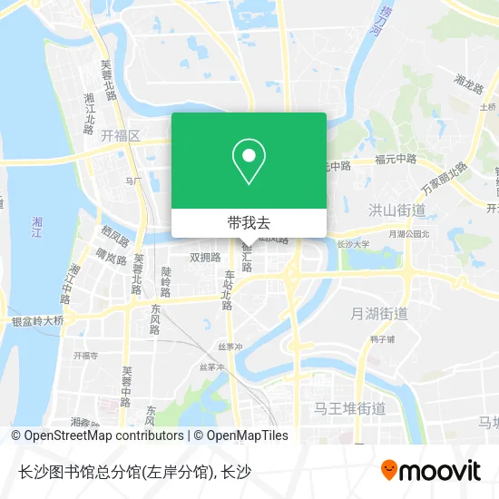 长沙图书馆总分馆(左岸分馆)地图