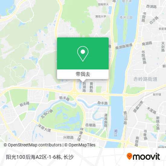 阳光100后海A2区-1-6栋地图