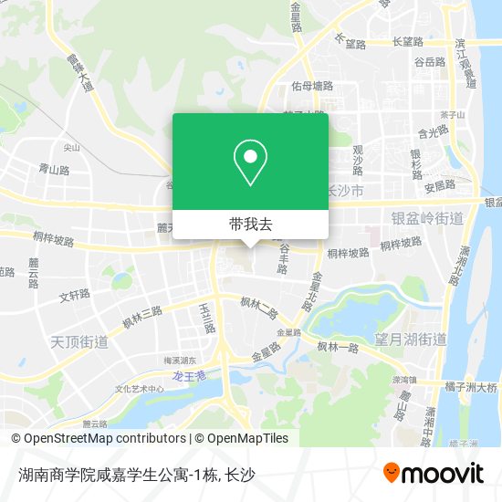 湖南商学院咸嘉学生公寓-1栋地图