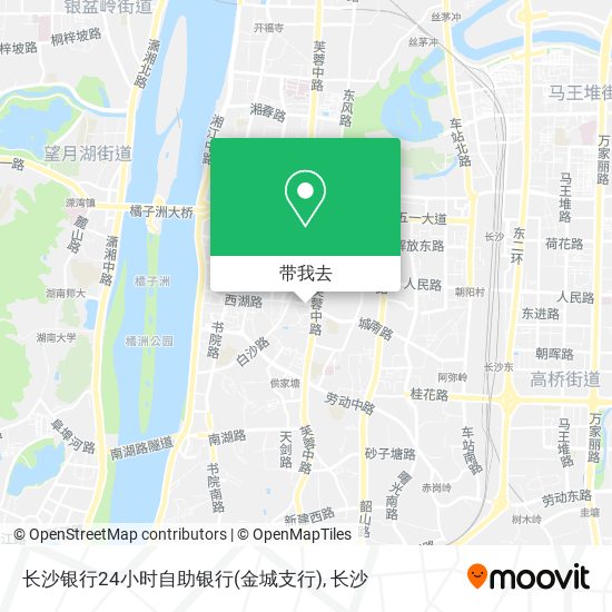 长沙银行24小时自助银行(金城支行)地图