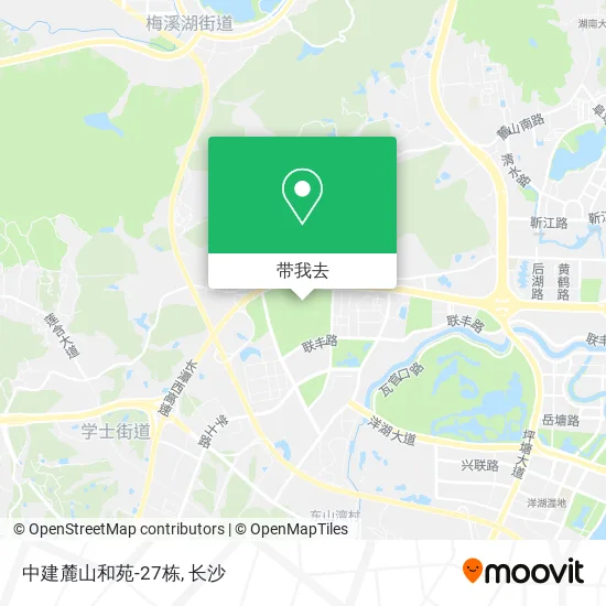 中建麓山和苑-27栋地图