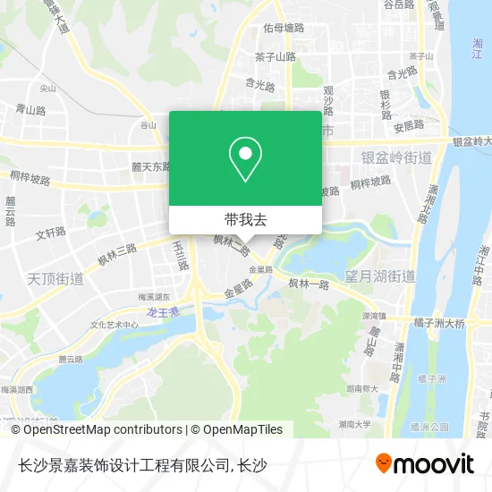 长沙景嘉装饰设计工程有限公司地图