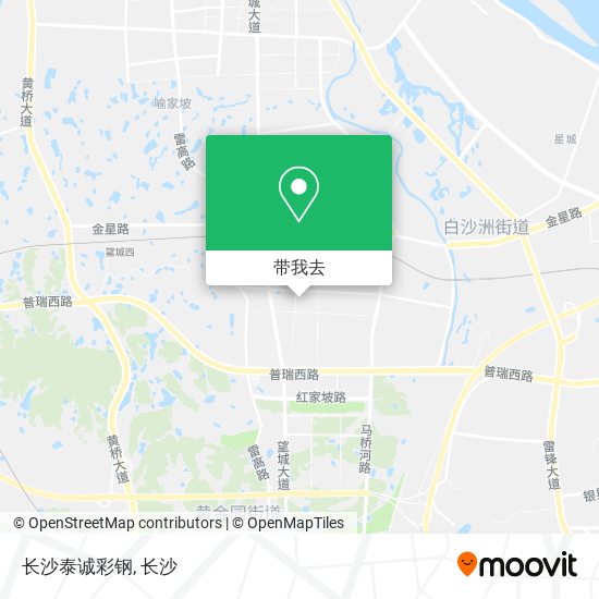 长沙泰诚彩钢地图