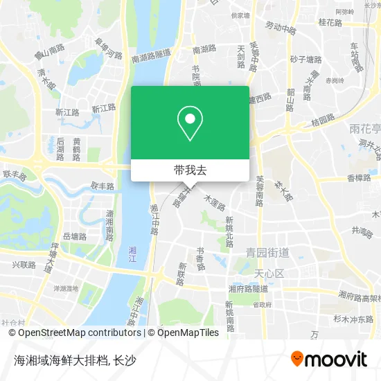 海湘域海鲜大排档地图