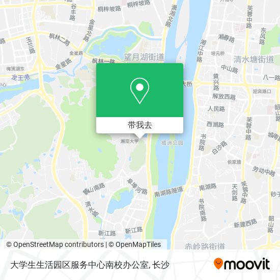 大学生生活园区服务中心南校办公室地图