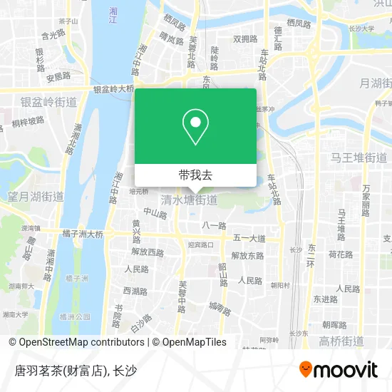唐羽茗茶(财富店)地图