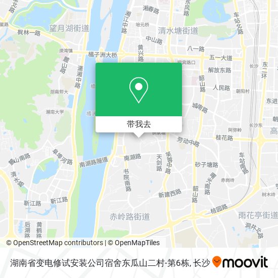 湖南省变电修试安装公司宿舍东瓜山二村-第6栋地图