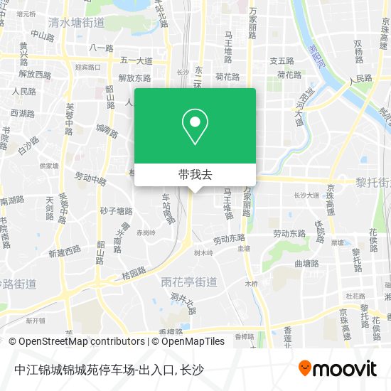 中江锦城锦城苑停车场-出入口地图