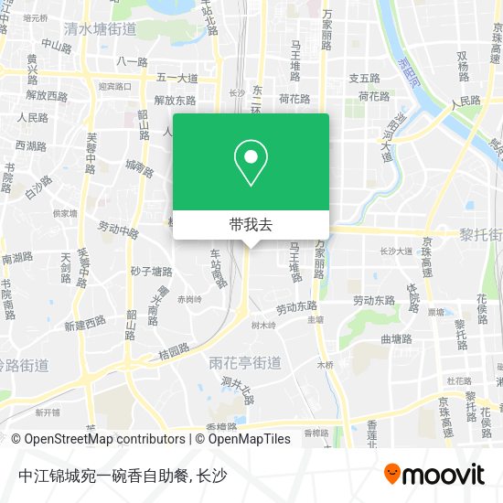 中江锦城宛一碗香自助餐地图