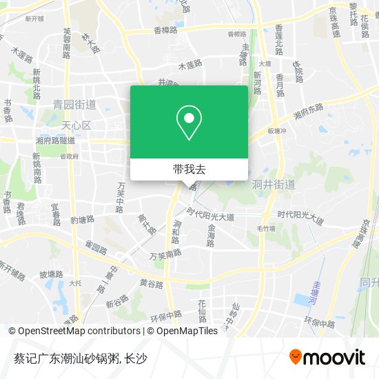 蔡记广东潮汕砂锅粥地图
