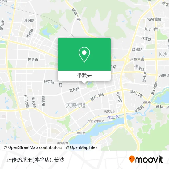正传鸡爪王(麓谷店)地图