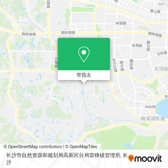 长沙市自然资源和规划局高新区分局雷锋镇管理所地图