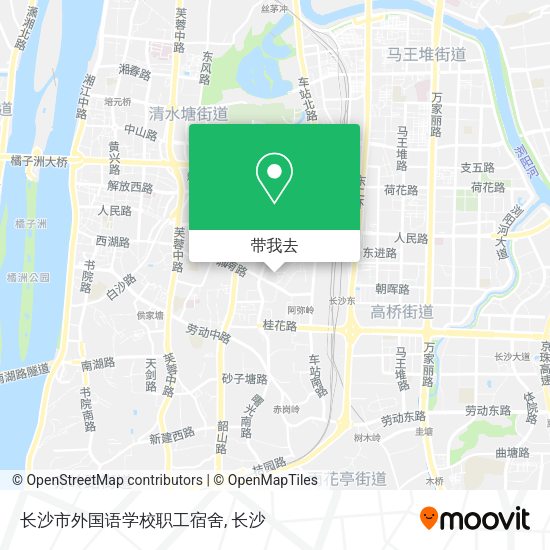 长沙市外国语学校职工宿舍地图