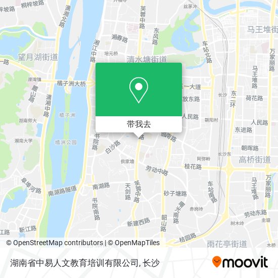 湖南省中易人文教育培训有限公司地图