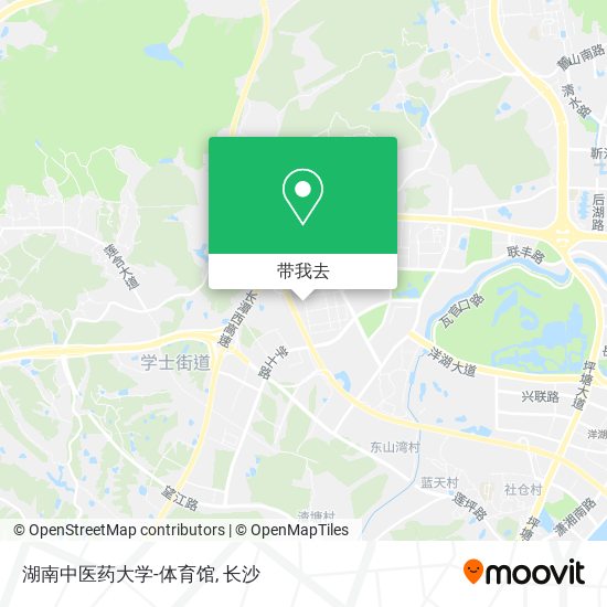 湖南中医药大学-体育馆地图