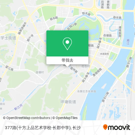 377路(十方上品艺术学校-长郡中学)地图
