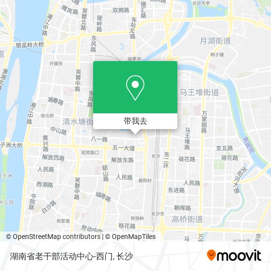 湖南省老干部活动中心-西门地图