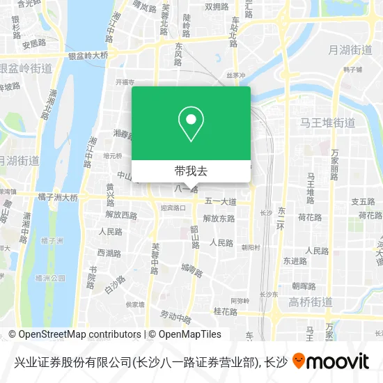 兴业证券股份有限公司(长沙八一路证券营业部)地图
