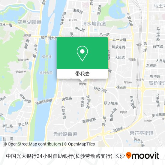 中国光大银行24小时自助银行(长沙劳动路支行)地图