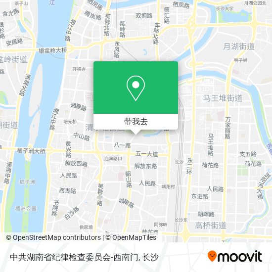 中共湖南省纪律检查委员会-西南门地图