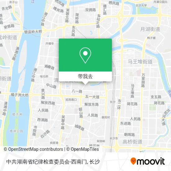 中共湖南省纪律检查委员会-西南门地图