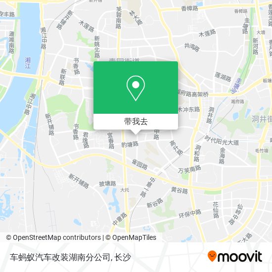 车蚂蚁汽车改装湖南分公司地图
