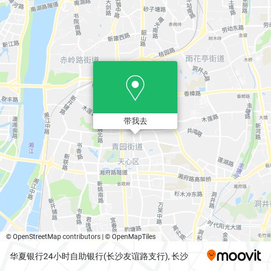 华夏银行24小时自助银行(长沙友谊路支行)地图