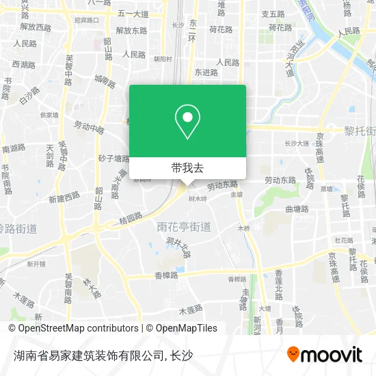 湖南省易家建筑装饰有限公司地图