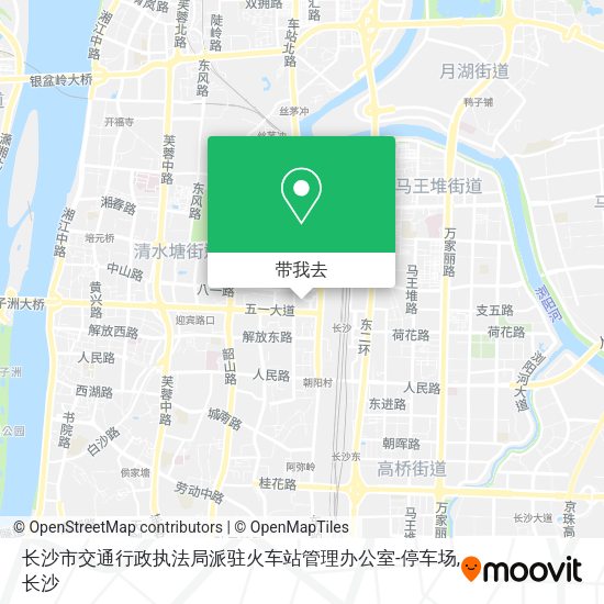 长沙市交通行政执法局派驻火车站管理办公室-停车场地图
