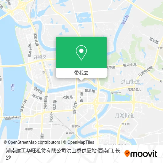 湖南建工华旺租赁有限公司洪山桥供应站-西南门地图